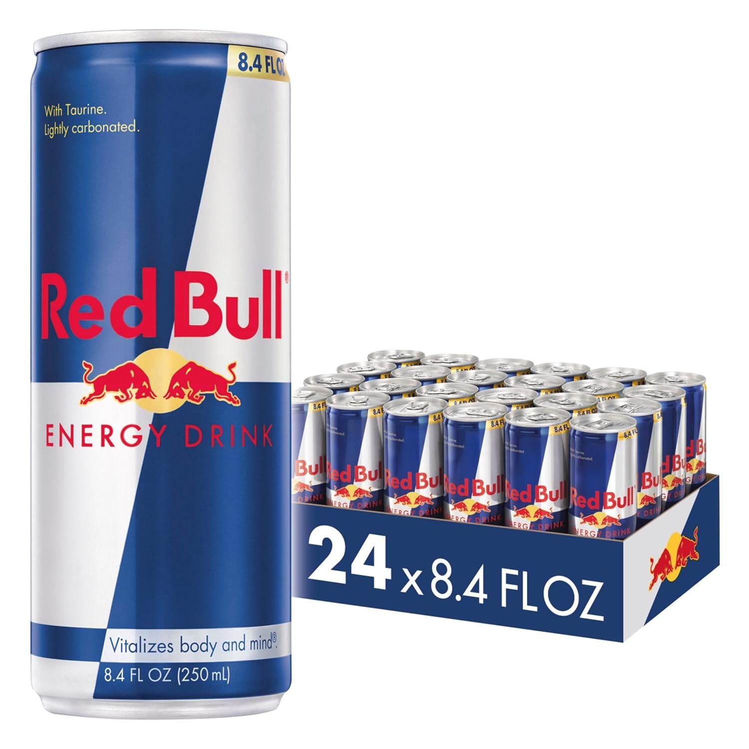 Red Bull Energy Drink with 80mg Caffeine plus Taurine & B Vitamins, 8.4 Fl