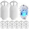 Flying Insect Trap for Indoor Use (2 Starters & 6 Refill Cartridges), UV