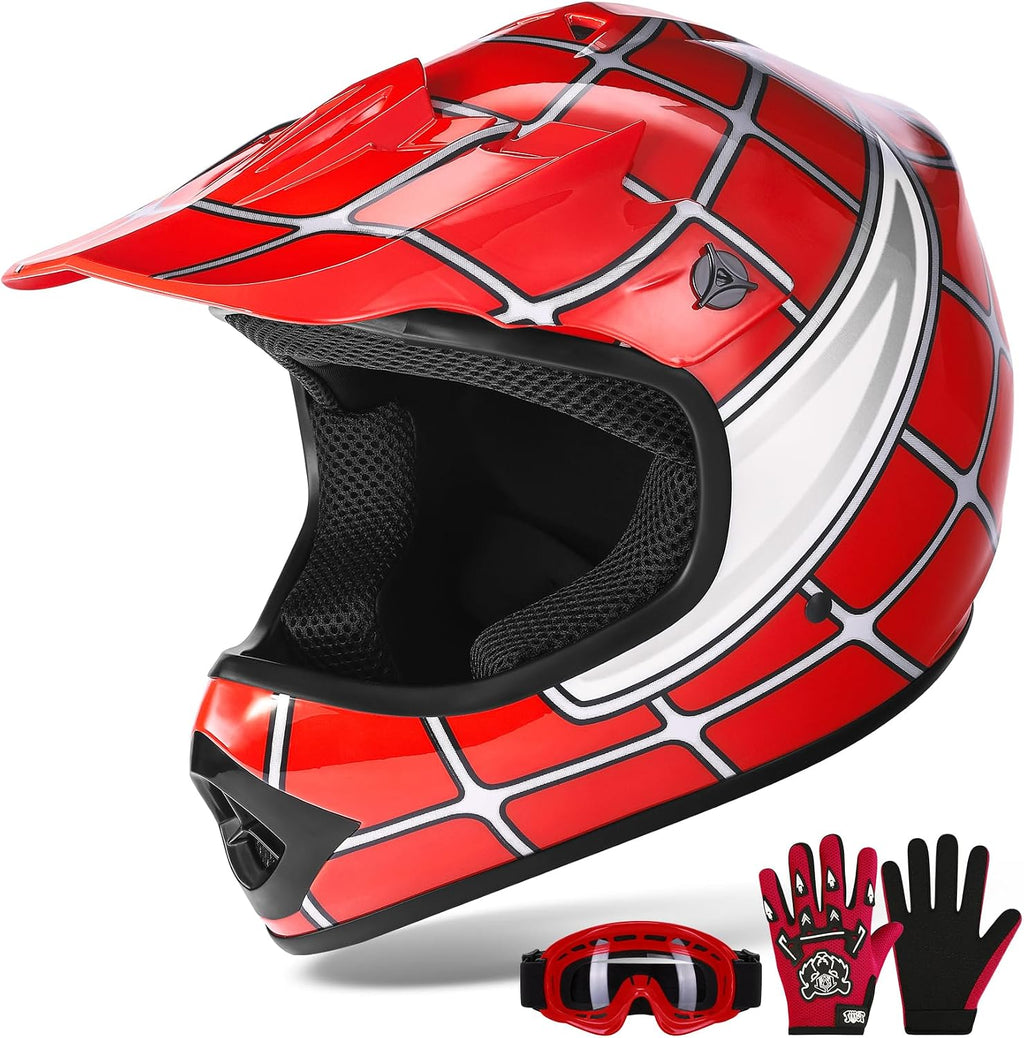 Youth Dirt Bike Helmet DOT Approved Kids Full Face Motocross Helmets