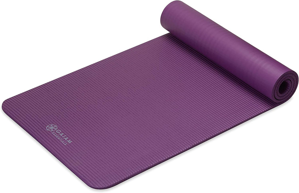 Gaiam Yoga Mat, Pilates & Exercise Mat, Thick 2/5" (10mm) Workout Mat with