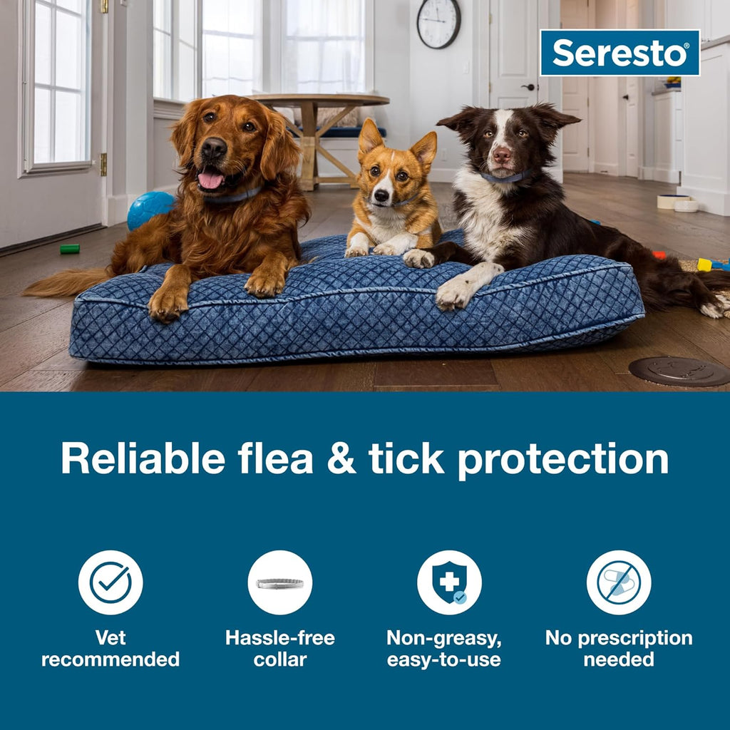 Seresto Flea & Tick Collar For Dogs Over 18 lbs., Treatment & Prevention