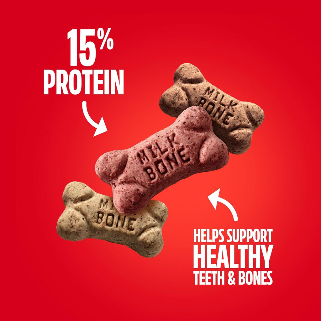 Milk-Bone Flavor Snacks Mini‰۪s Dog Biscuits, Flavored Crunchy Dog Treats, 36