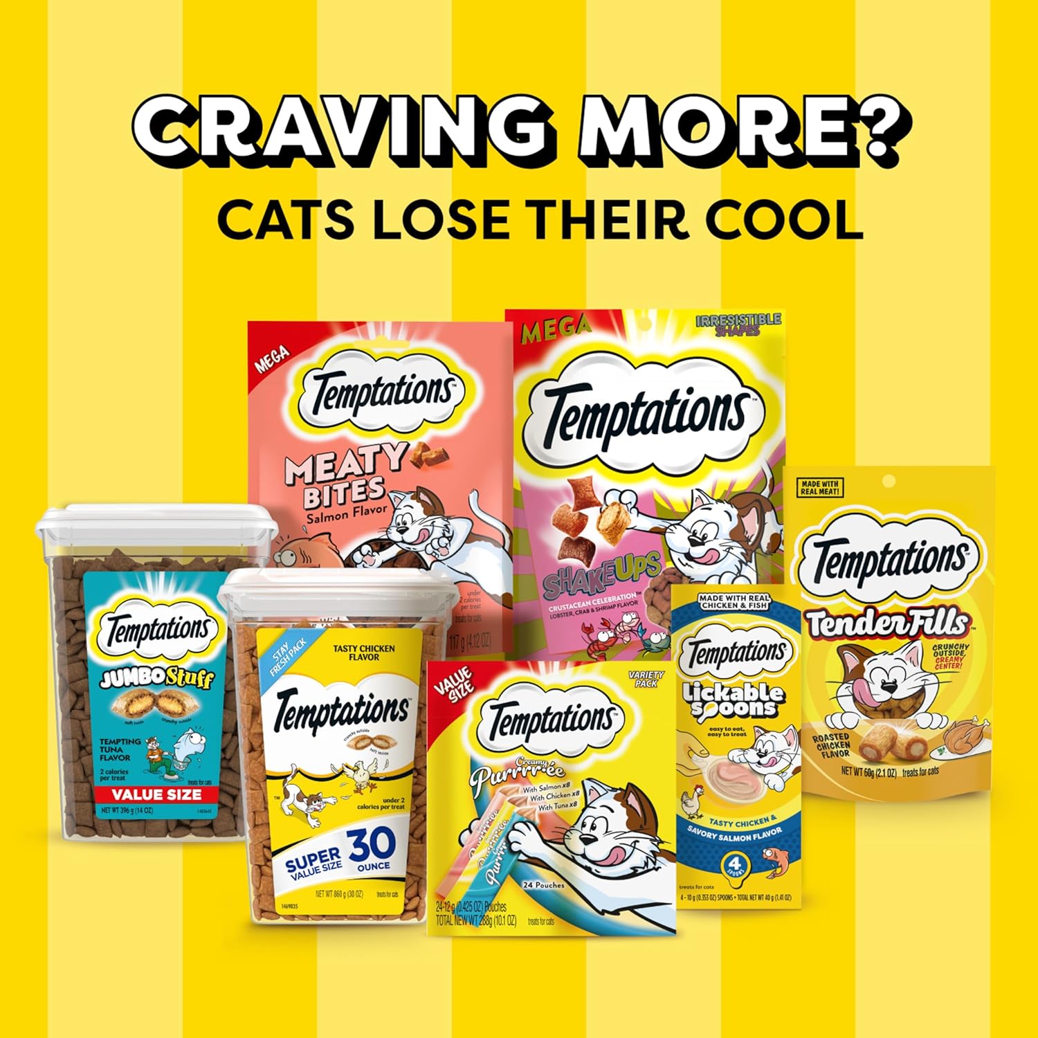 Temptations Cat Treats MixUps Surfer's Delight, Tuna, Shrimp, Salmon Flavor