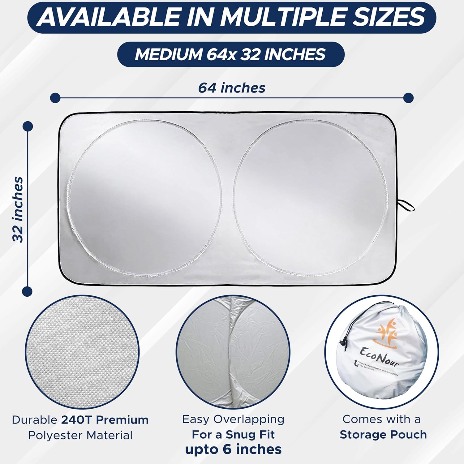 EcoNour Car Windshield Sunshade