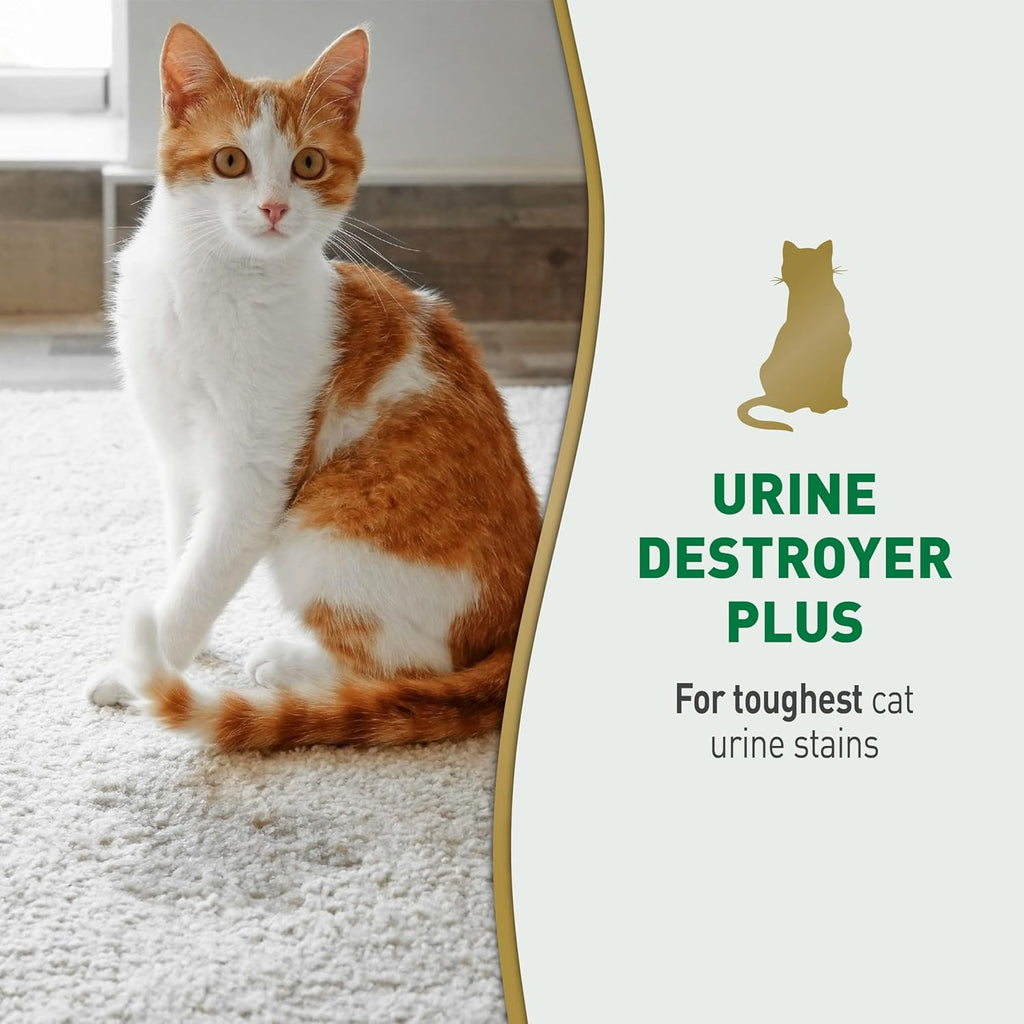 Nature‰۪s Miracle Urine Destroyer Plus Cat, 32 Ounces,Unscented, Enzymatic