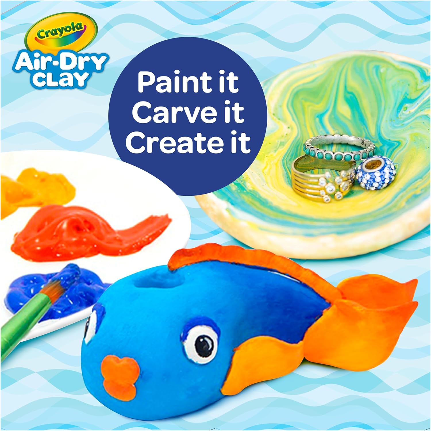 Crayola Air Dry Clay (5lbs), Teacher Supplies, Natural White Modeling Clay