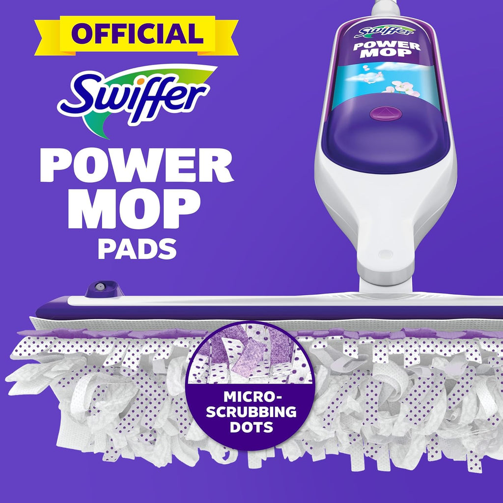 Swiffer PowerMop Multi-Surface Mopping Pad Refills for Floor Cleaning, 11