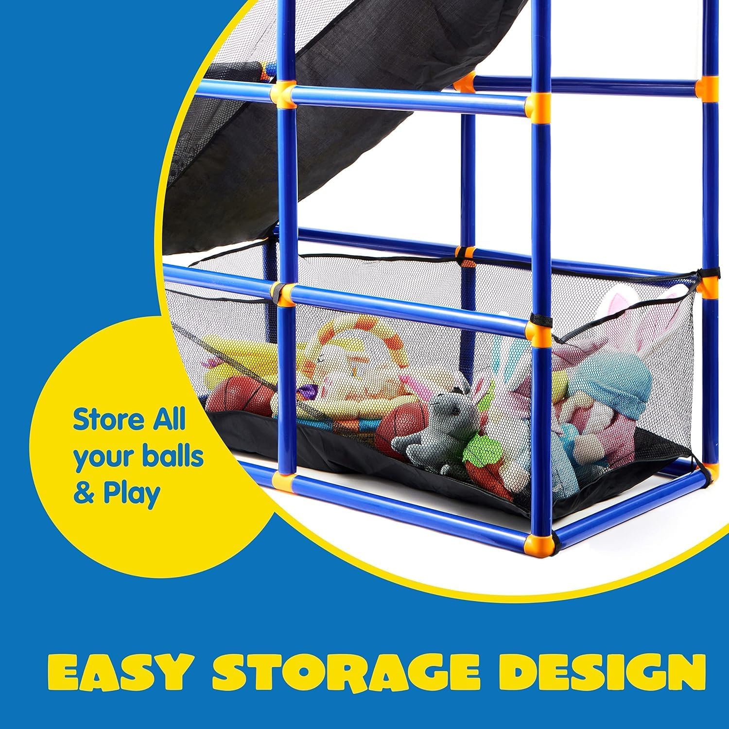 JOYIN Arcade Basketball Game Set with 4 Balls and Hoop for Kids 3 to 12 Years