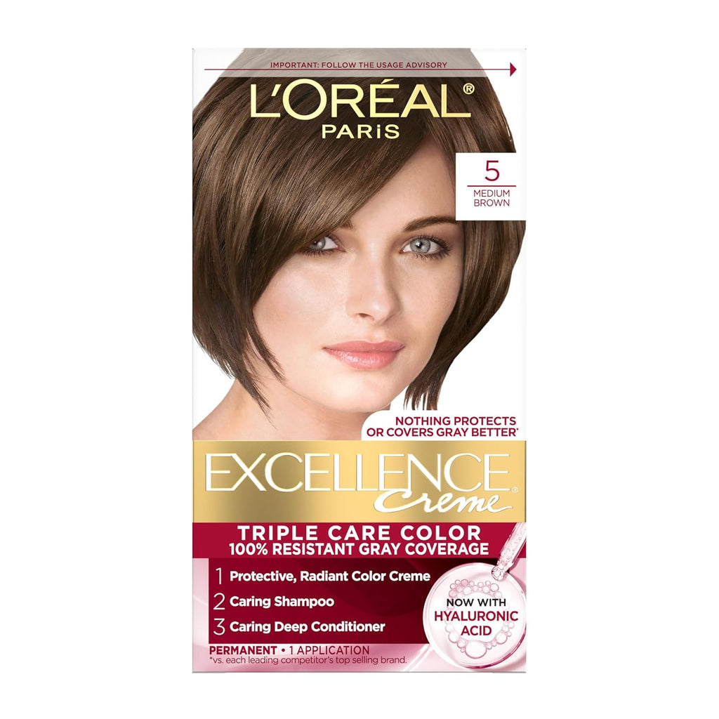 L'Oreal Paris Excellence Cr̬me Permanent Hair Dye, Triple Care Hair Color