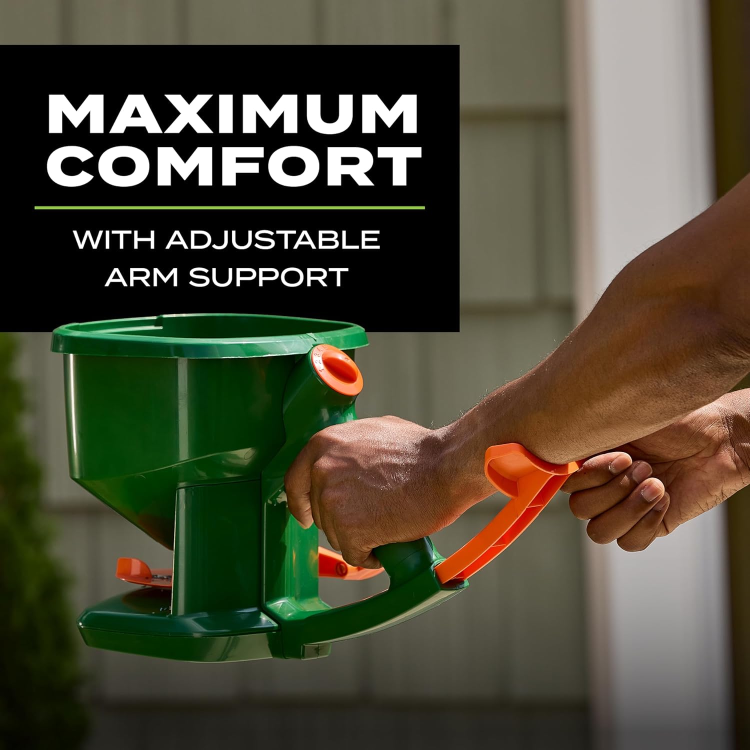 Scotts Whirl Hand-Powered Spreader - for Grass Seed, Lawn Fertilizers, Salt