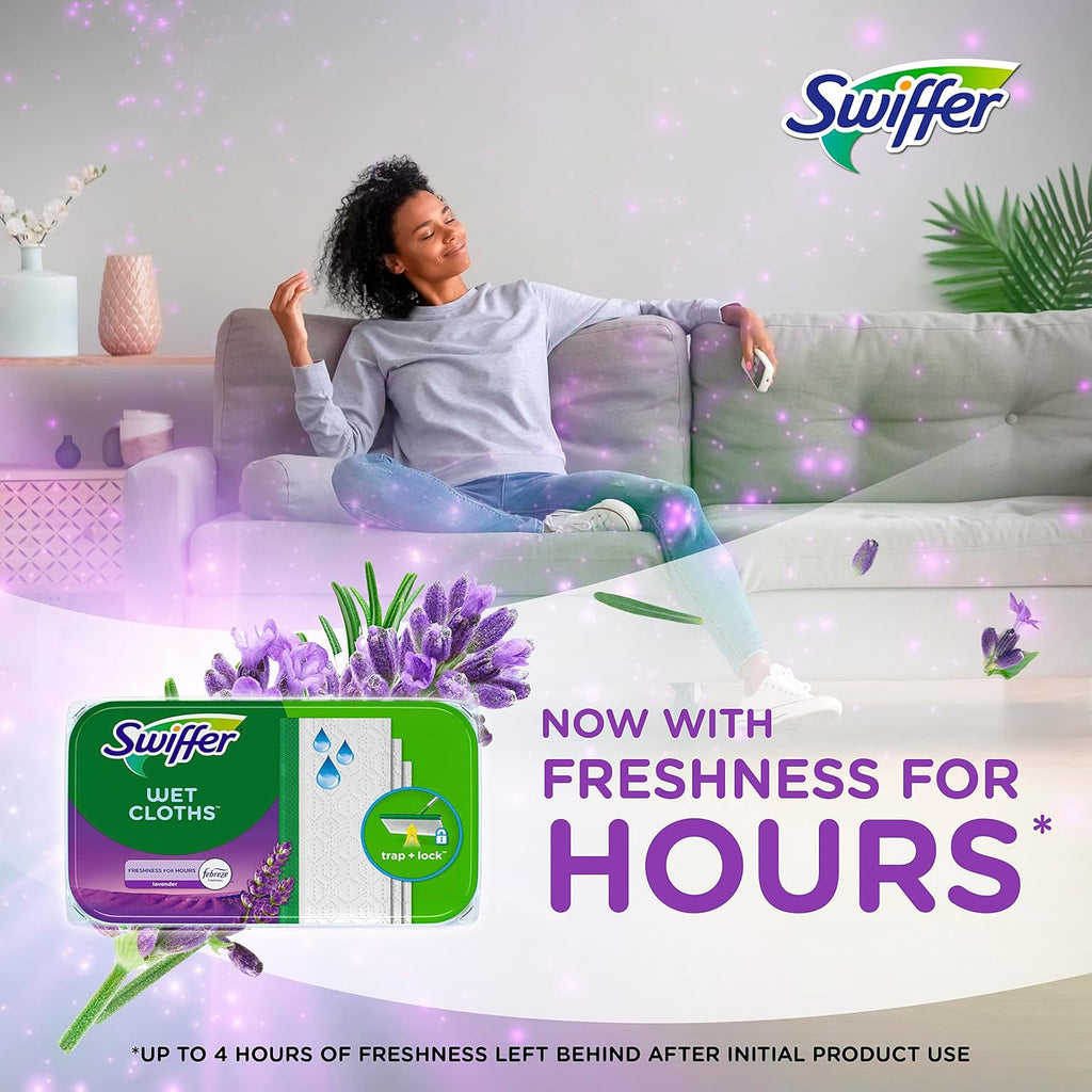 Swiffer Sweeper Wet Mopping Cloth Multi Surface Refills, Mops for Floor