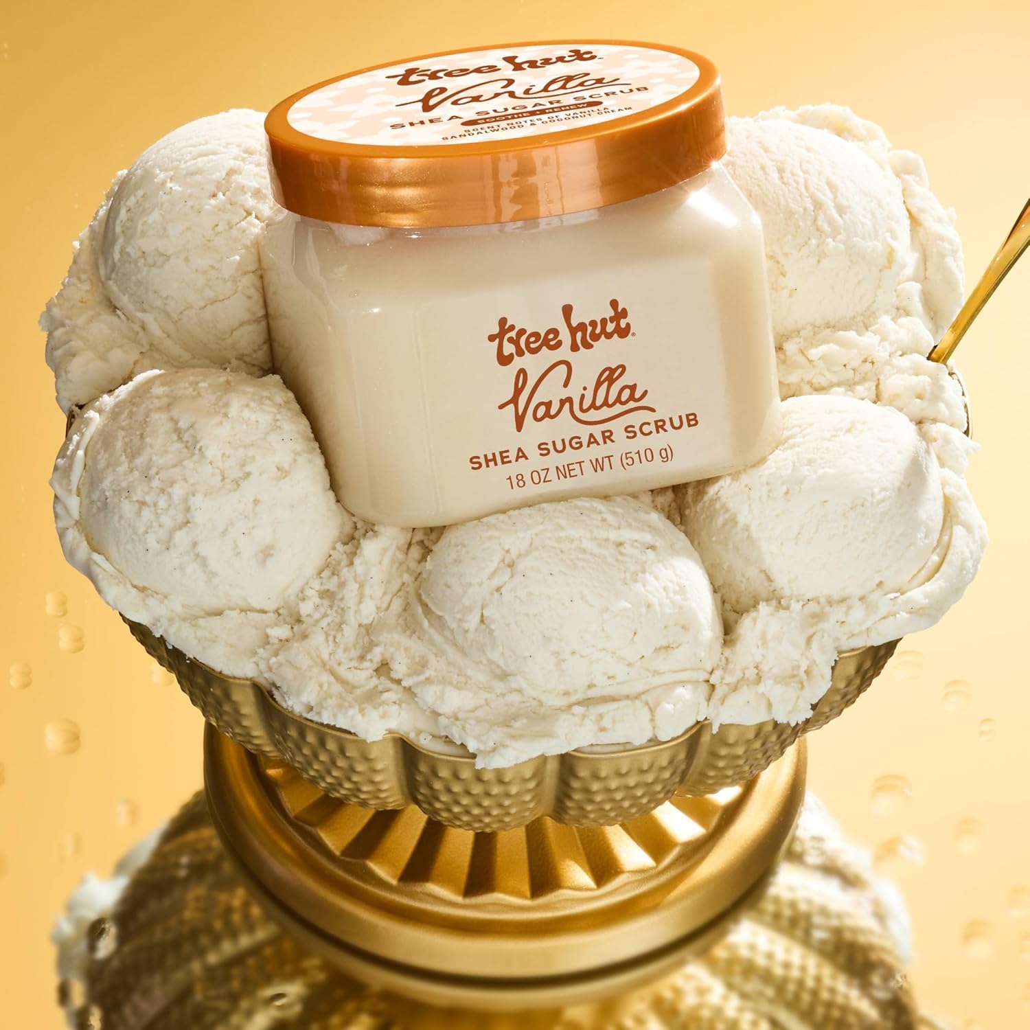 Tree Hut Vanilla Shea Sugar Scrub, Exfoliating & Hydrating Body Scrub with