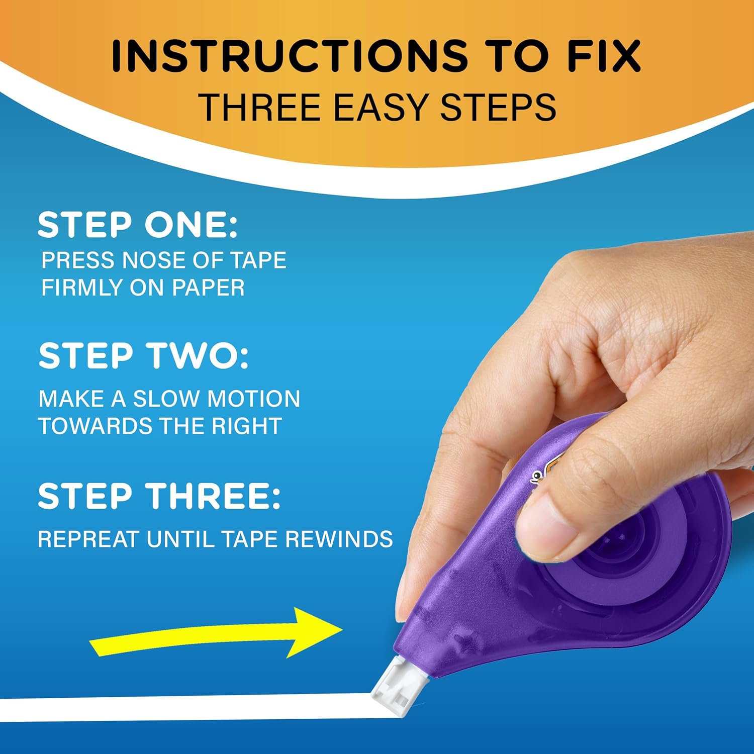 BIC Wite-Out EZ Correct Tear-Resistant Correction Tape with 39.3 ft of Tape