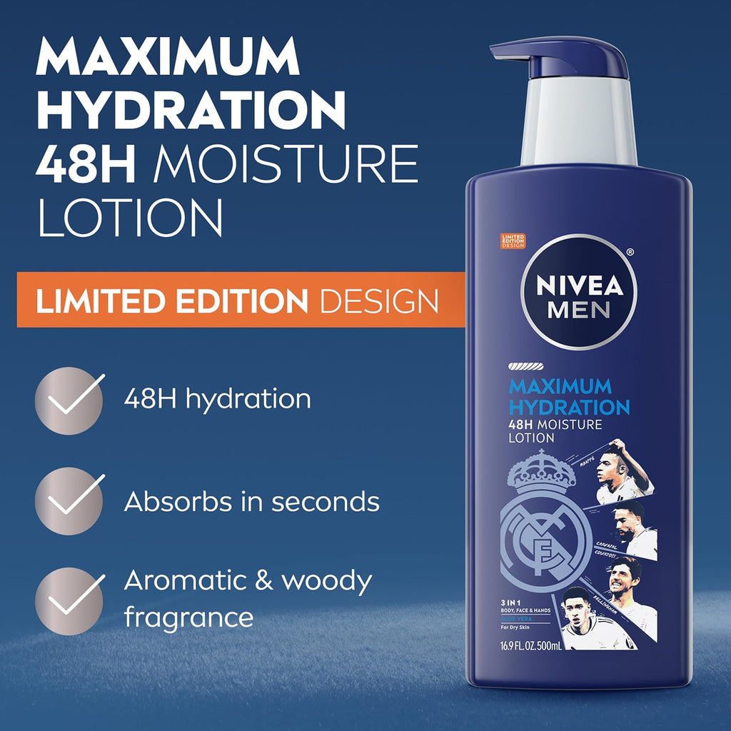 NIVEA MEN Real Madrid Limited Edition Design Maximum Hydration 48-Hour