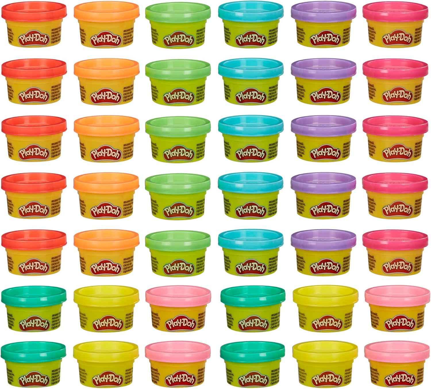 Play Doh Bulk Handout 42-Pack of 1-Ounce Modeling Compound Cans, Back to