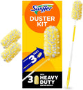 Swiffer Duster Kit with 3 ft Extendable Handle, Heavy Duty Dusting Starter
