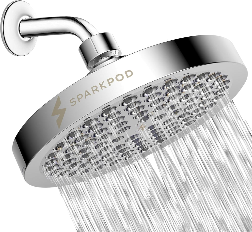 SparkPod Shower Head - High Pressure Rain - Premium Quality Luxury Design