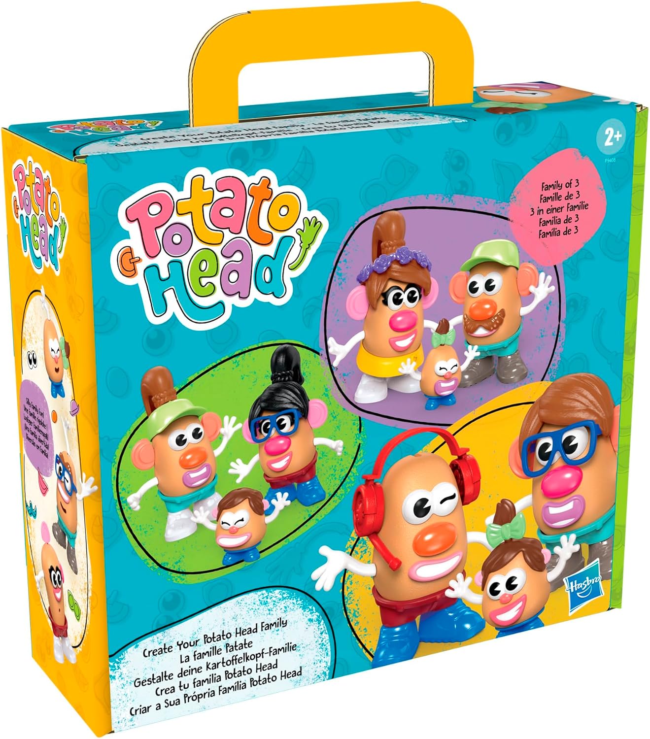 Potato Head Create Your Family Set with 44 Parts and Pieces, Creative Toddler