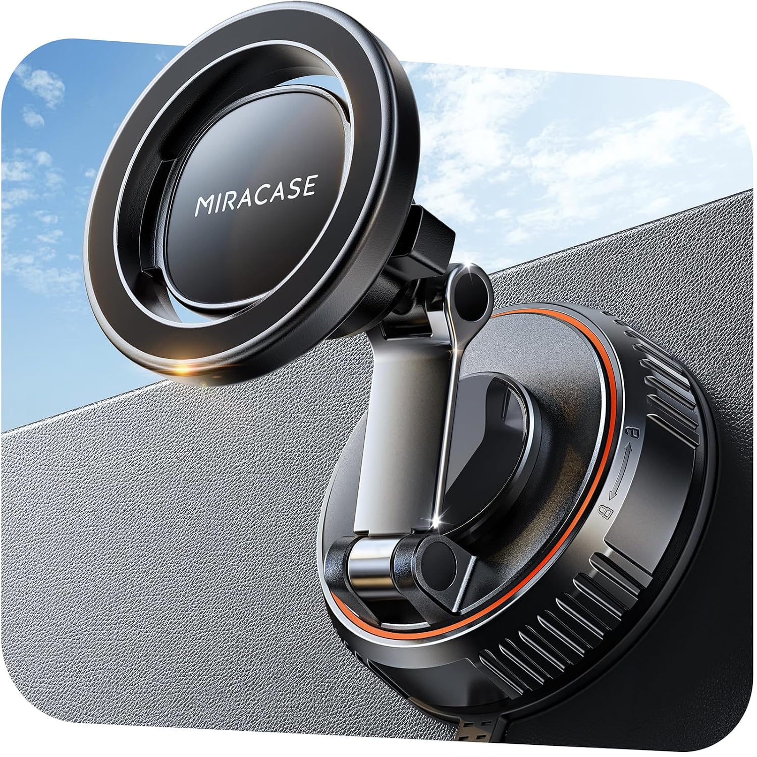 Miracase for MagSafe Car Mount 3600gf Strong Magnet & 89+LBS Suction Base