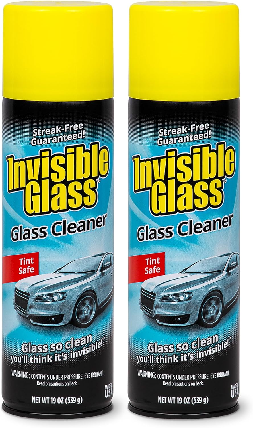 Invisible Glass 91164-2PK Premium Aerosol Glass Cleaner Spray for Car