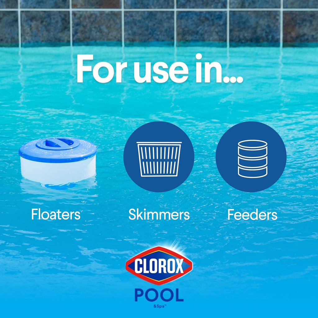 Clorox Pool&Spa XTRABLUE 3‰۝ Chlorinating Tablets, Individually Wrapped