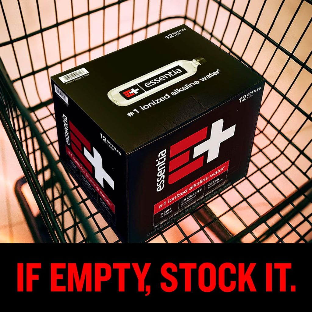 Essentia Water Bottled, Ionized Alkaline Water:99.9% Pure, Infused With