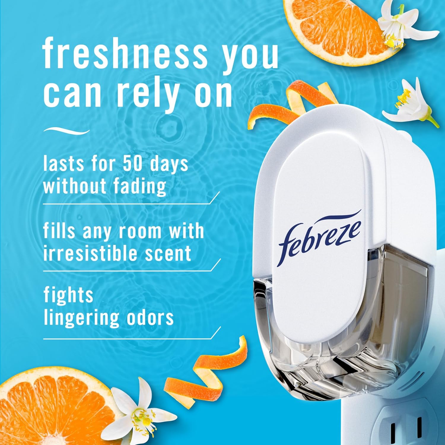 Febreze Plug In Air Freshener, Odor-Fighting Scented Oil Refill For Home