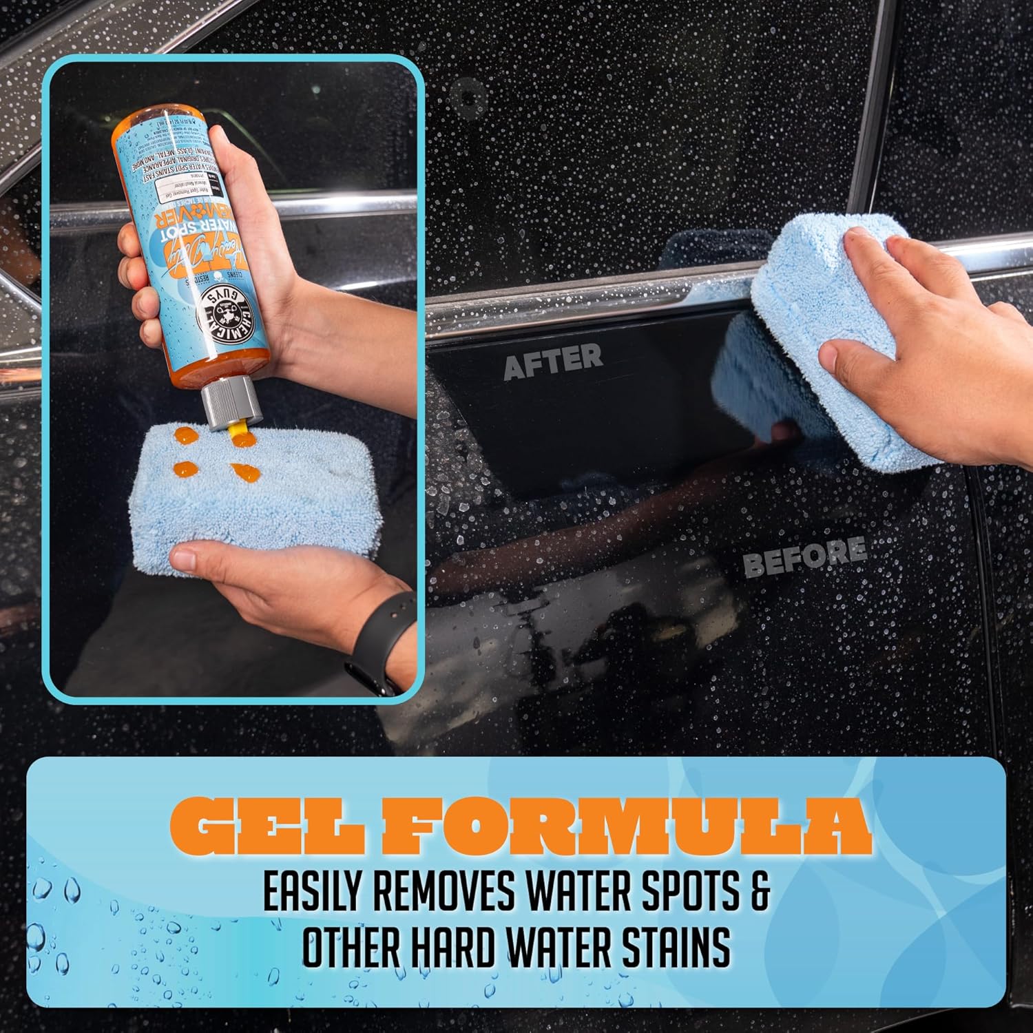 Chemical Guys Heavy Duty Water Spot Remover Gel for Paint, Glass, and Metal