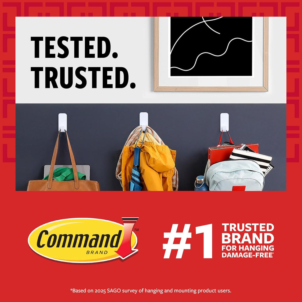 Command 20 lb XL 8 Pairs Heavyweight Picture Hanging Strips (16 Strips)
