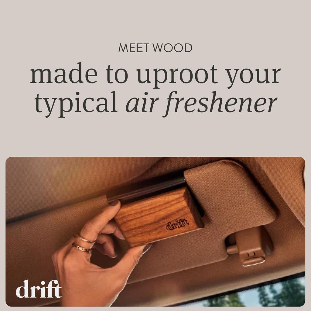 Drift Car Air Freshener - Wood Air Freshener - Car Odor Eliminator - Teak