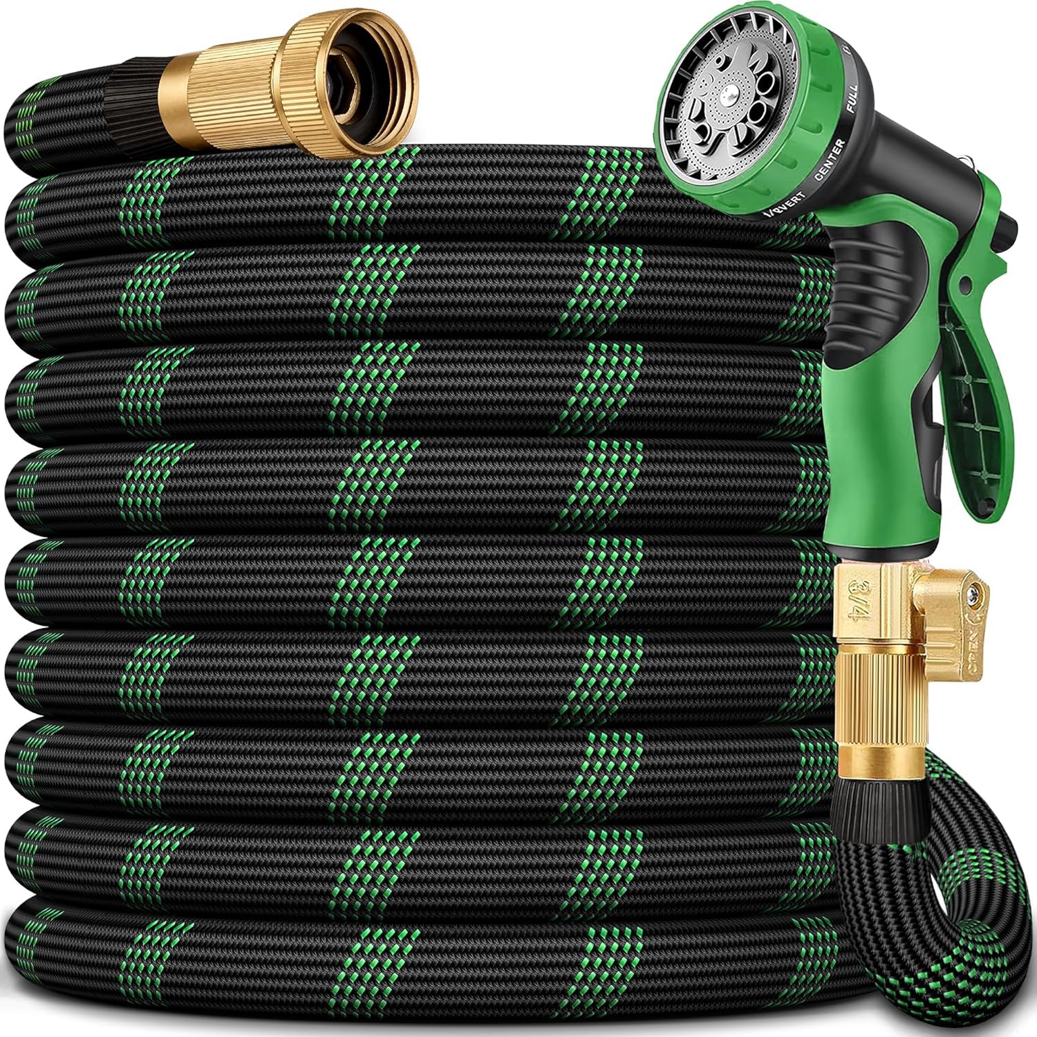 100 FT Non-Expanding Garden Hose, 2026 New Upgrated Non-Expandable Garden
