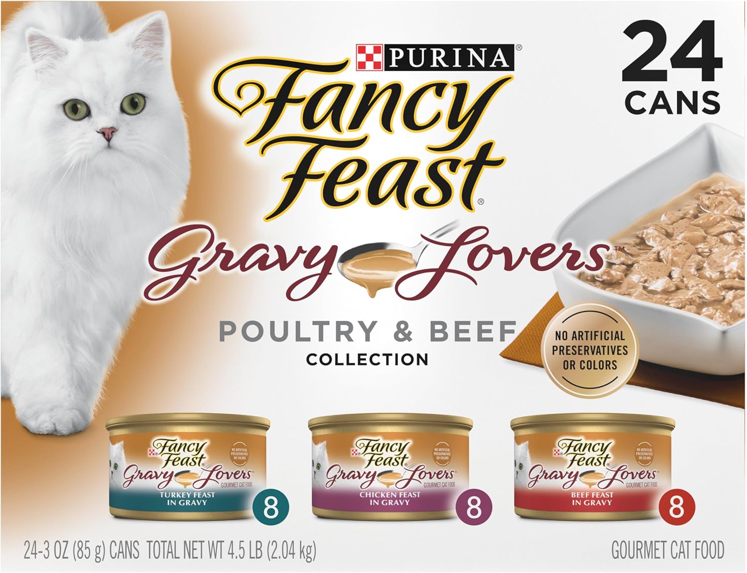 Purina Fancy Feast Gravy Lovers Poultry and Beef Grilled Gourmet Wet Cat Food