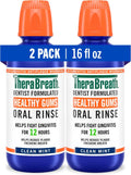 TheraBreath Healthy Gums Oral Rinse, Clean Mint, 16 fl oz, 2-Pack
