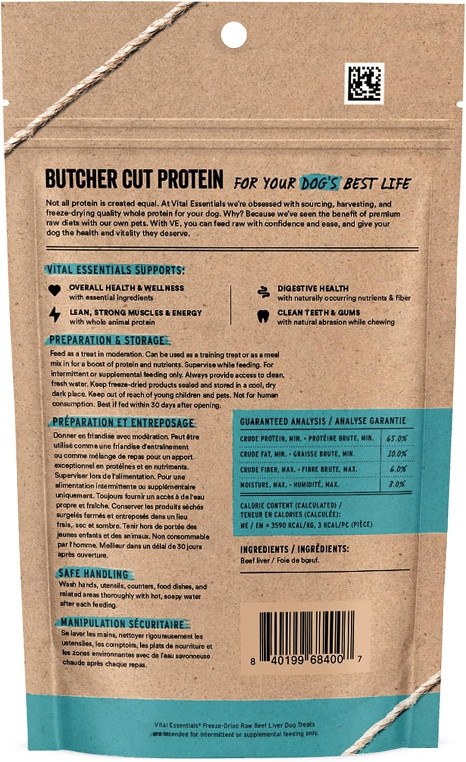 Vital Essentials Freeze Dried Dog Treats