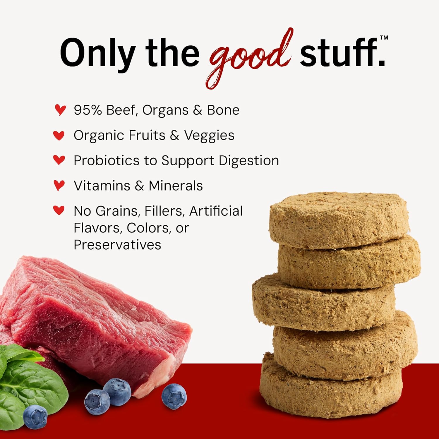 Stella & Chewy's Freeze-Dried Raw Dinner Patties - Beef Recipe - High Protein