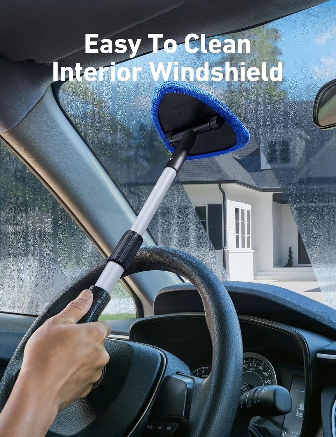 AstroAI Windshield Cleaner Tool, Car Interior Detailing Cleaning Kit with