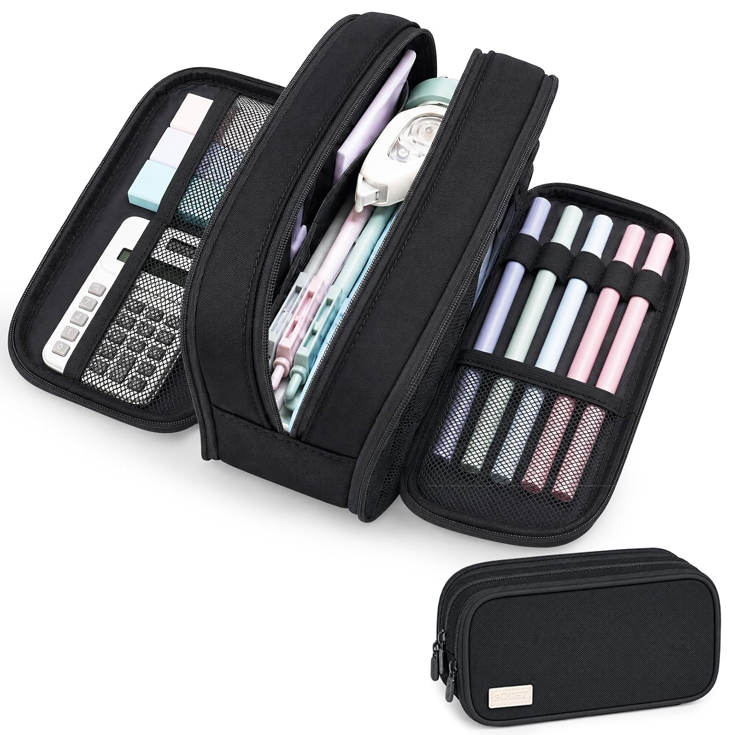 Sooez Large Capacity Pencil Case Pouch, Cute Pencil Pouch Pencil Bag