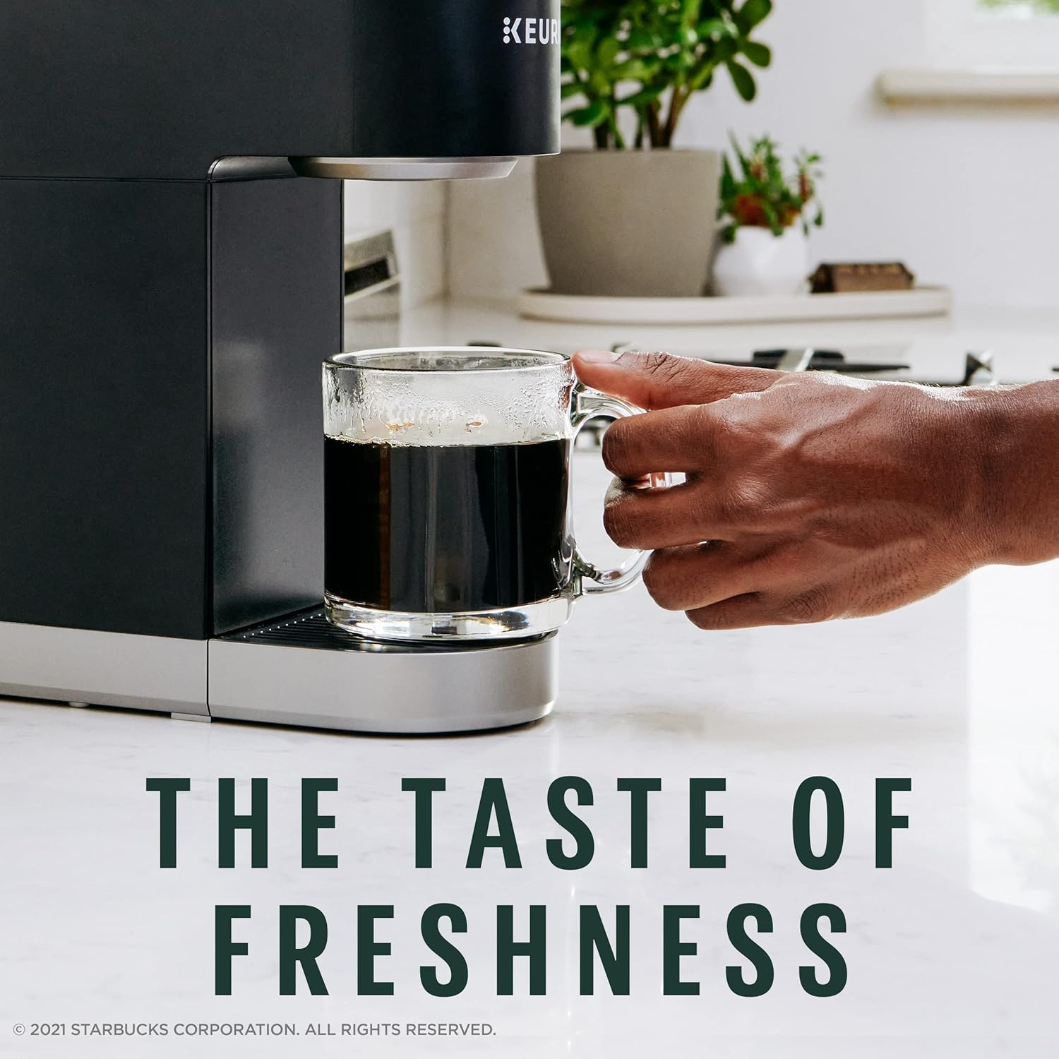 Starbucks K-Cup Coffee Pods, Medium Roast Hot or Iced Coffee, Pike Place