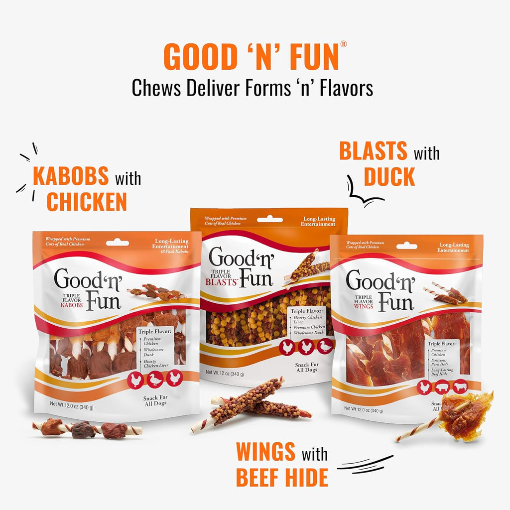 Good ‰Û÷n‰۪ Fun Triple Flavor Rolls for Large Dogs, Treat Your Dog to