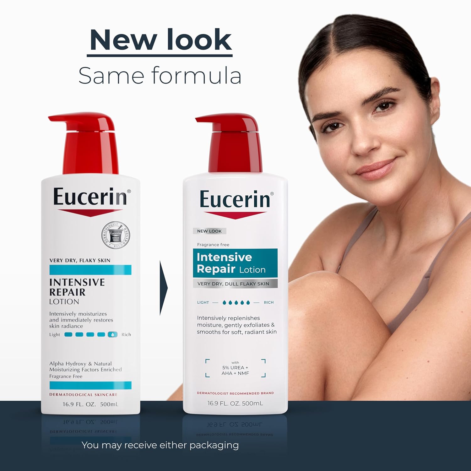 Eucerin Intensive Repair Body Lotion for Dry Skin with Alpha Hydroxy, Body