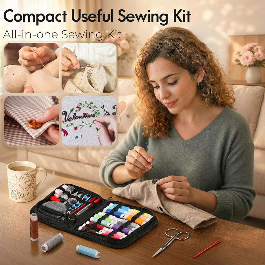 Coquimbo Sewing Kit Mothers Day Gifts for Mom Grandma Women Wife Teen Girls