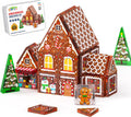 Gingerbread House Kit Magnet Tiles for Kids Ages 4-8 Magnatic Travel Set