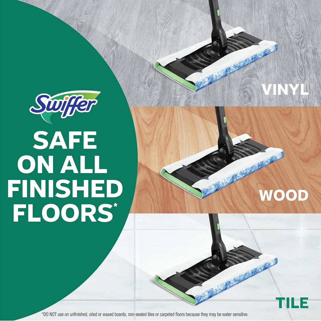 Swiffer Sweep & Mop Deluxe 2-in-1 Multi-Surface Kit for Floor Cleaning