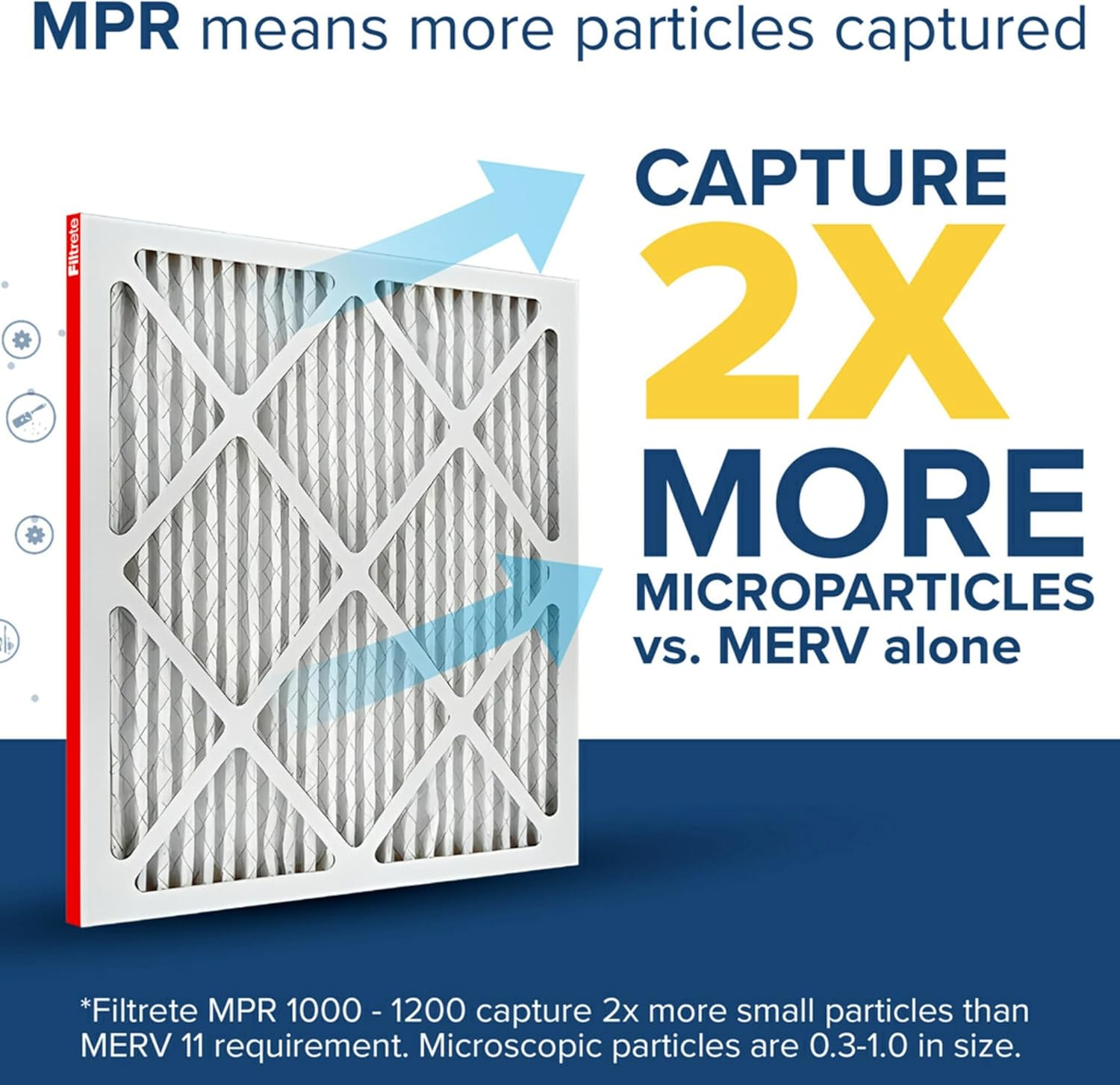 Filtrete 20x25x1 AC Furnace Air Filter, MERV 11, MPR 1000, Micro Allergen