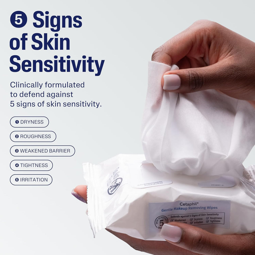 Cetaphil Gentle Makeup Removing Face Wipes, Daily Cleansing Facial Towelettes
