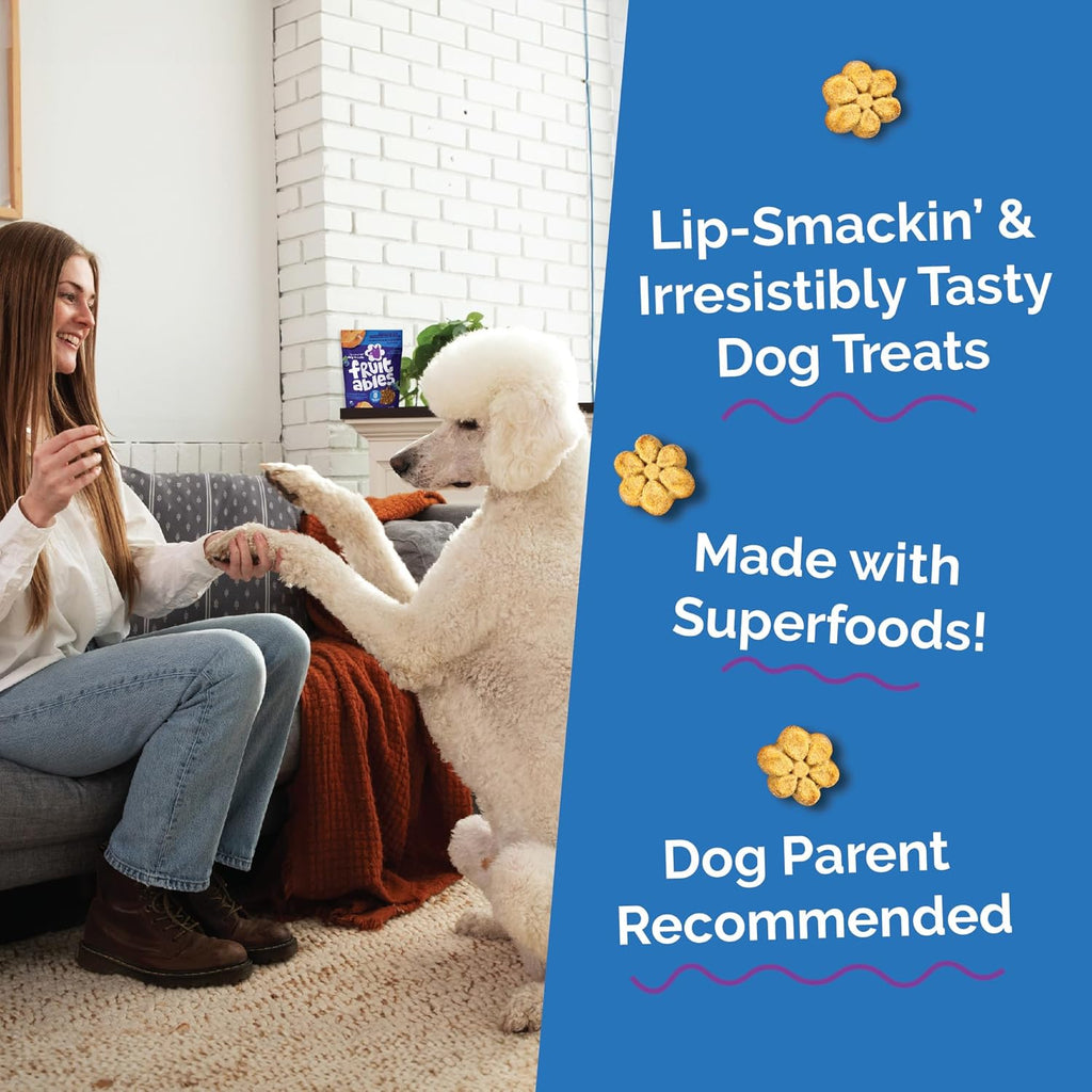 Fruitables Baked Dog Treats, Healthy Pumpkin Treat for Dogs, Low Calorie &