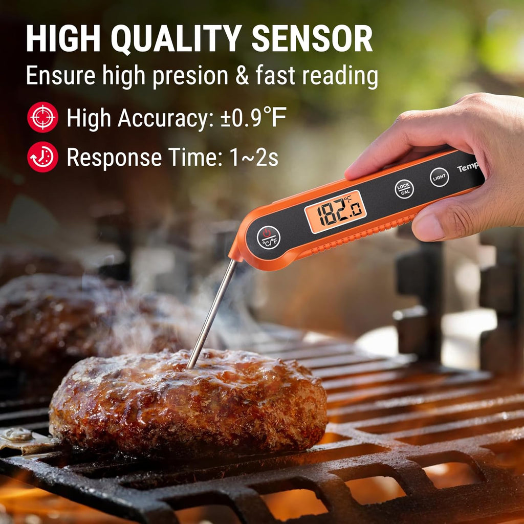 TempPro Digital Instant Read Meat Thermometer for Grilling Waterproof Kitchen