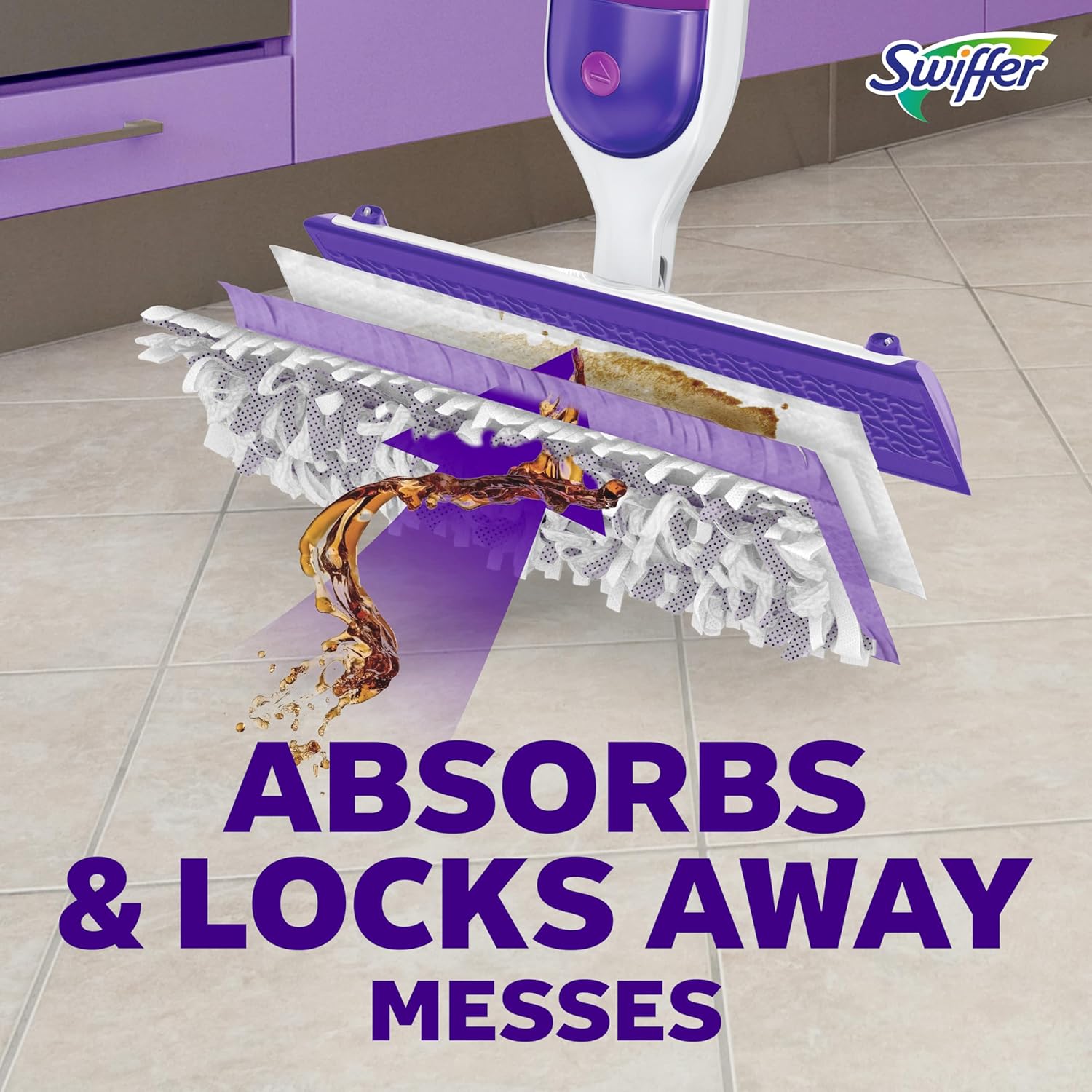 Swiffer PowerMop Multi-Surface Mopping Pad Refills for Floor Cleaning, 11