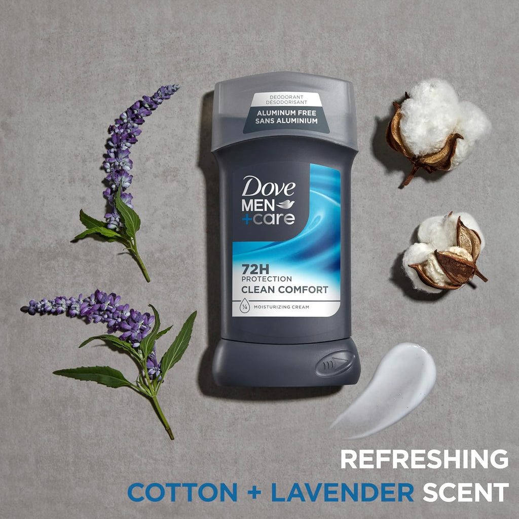DOVE MEN + CARE Deodorant Stick for Men Clean Comfort 4 Count Aluminum Free