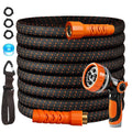 50FT Flexible Garden Hose & 10Modes Nozzle,Lightweight Water
